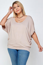 Solid Knit Top, With A Flowy Silhouette | Mixtshop LLC