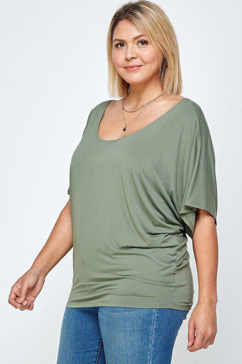 Solid Knit Top, With A Flowy Silhouette | Mixtshop LLC
