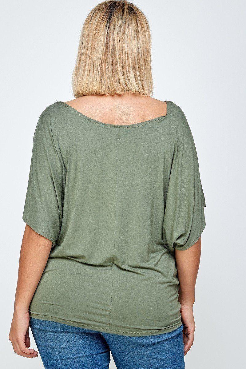 Solid Knit Top, With A Flowy Silhouette | Mixtshop LLC