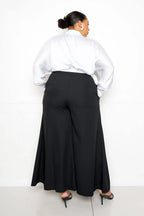 Satin Long Sleeve Tie Waist Wrap Top | Mixtshop LLC