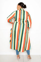 Striped Hi Low Shirt | Mixtshop LLC