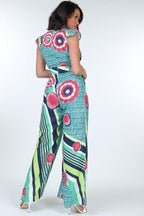 Ruffle Sleeve Surplice Jumpsuit | Mixtshop LLC