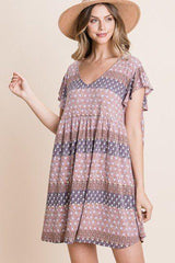Cute And Flirty Floral Printed Babydoll Mini Dress | Mixtshop LLC