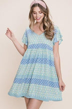 Cute And Flirty Floral Printed Babydoll Mini Dress | Mixtshop LLC
