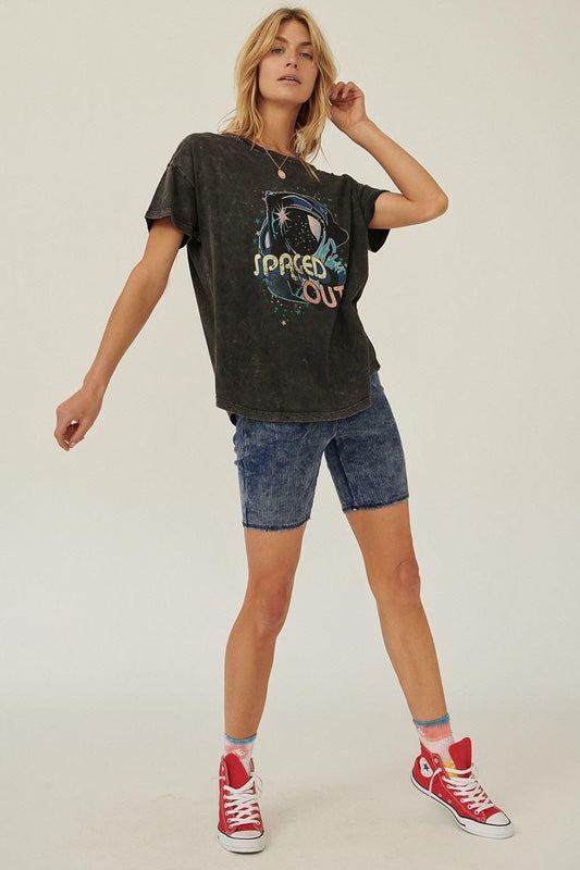 A Mineral Washed Graphic T-shirt | Mixtshop LLC