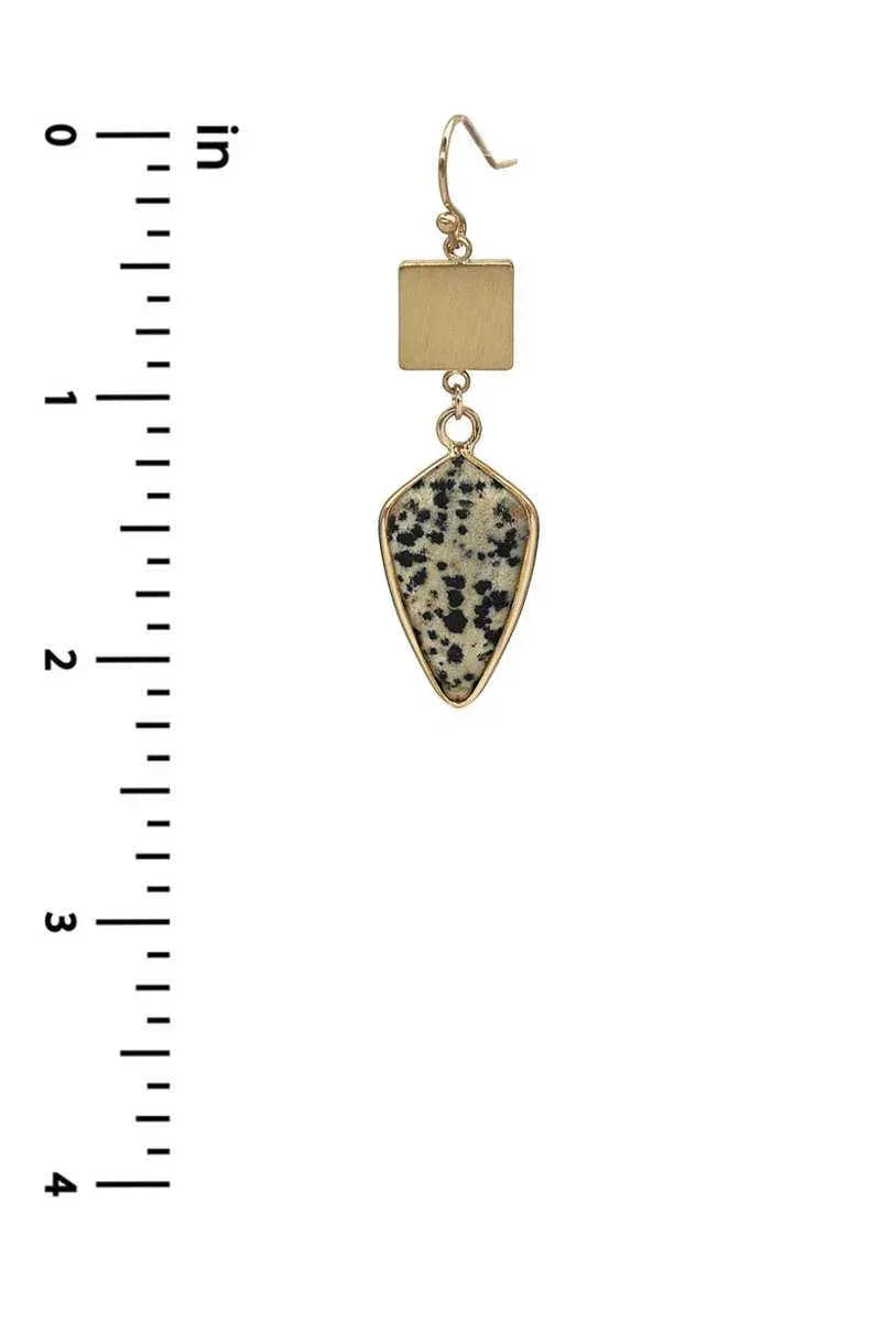 Fashion Marbling Stone Dangle Earring | Mixtshop LLC