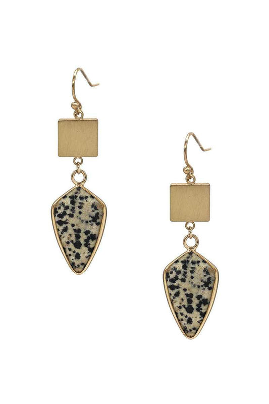 Fashion Marbling Stone Dangle Earring | Mixtshop LLC