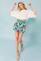 Woven High Rise Shorts | Mixtshop LLC