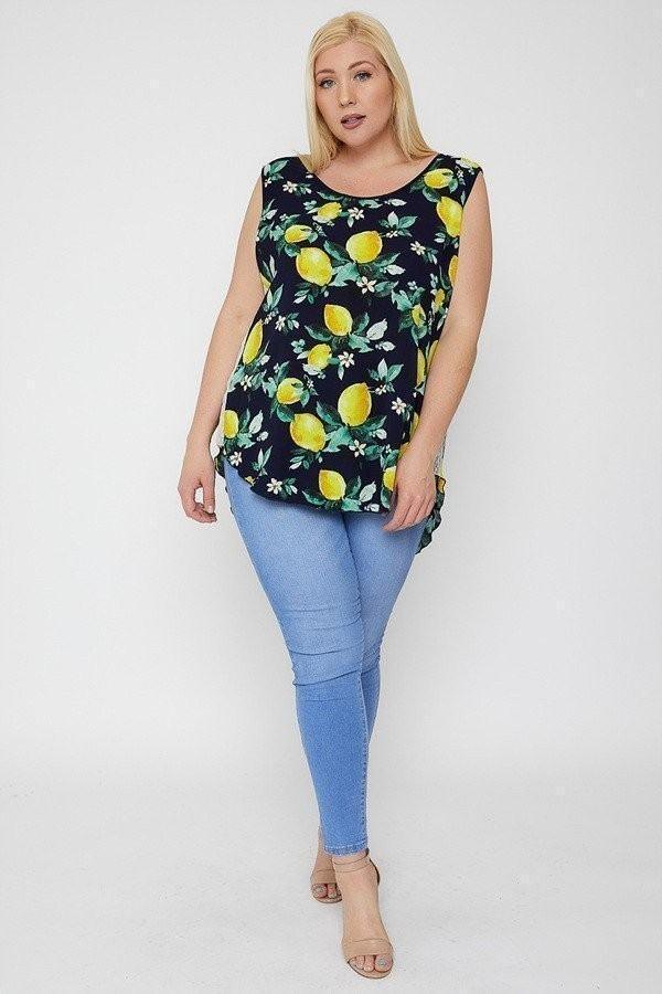 High-low Hemline Sleeveless Top Secondary image