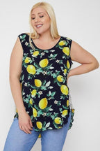 High-low Hemline Sleeveless Top | Mixtshop LLC