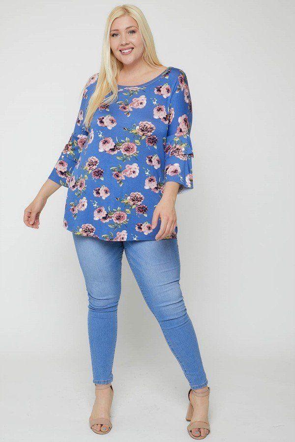 Floral Print Top | Mixtshop LLC