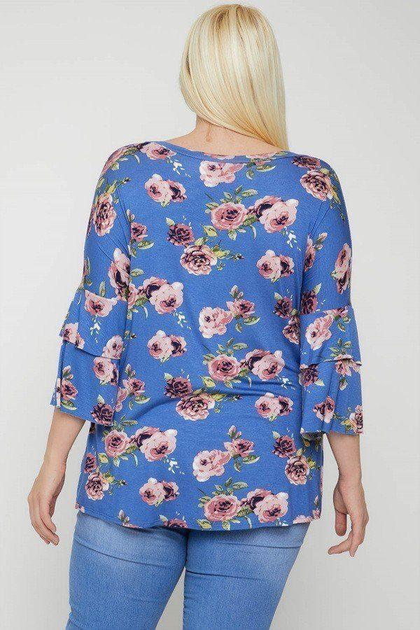Floral Print Top | Mixtshop LLC