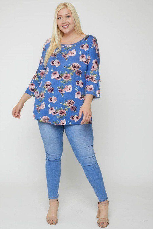 Floral Print Top | Mixtshop LLC