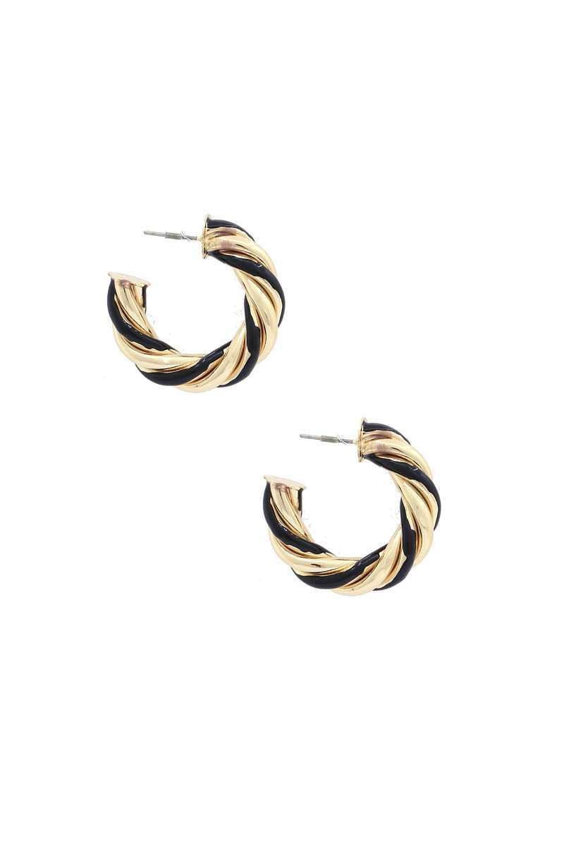 Twisted Open Circle Earring Secondary image