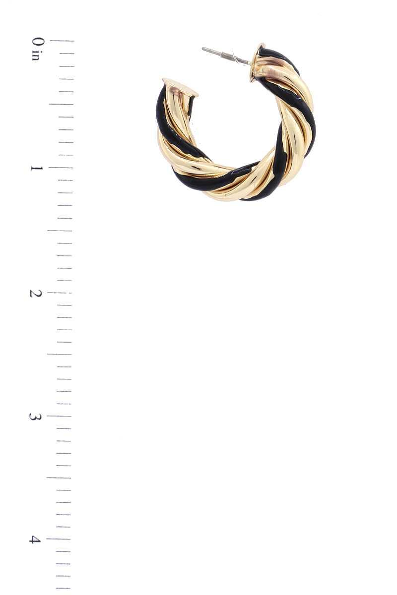 Twisted Open Circle Earring | Mixtshop LLC