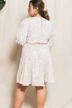 Abstract Printed Mini Swing Woven Dress | Mixtshop LLC