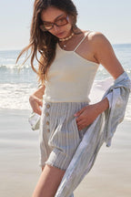 A Pair Of Striped Woven Shorts | Mixtshop LLC