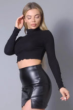 Long Sleeve Purl Edge Layer Top | Mixtshop LLC