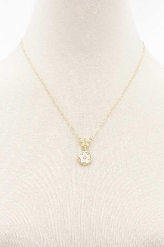 Double Flower Necklce | Mixtshop LLC