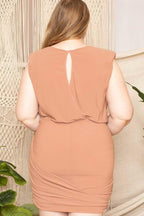 Shirring Detailed Mini Dress | Mixtshop LLC