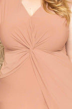 Twist Waist Plus Size Mini Dress | Mixtshop LLC