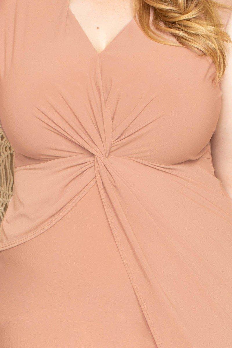 Twist Waist Plus Size Mini Dress | Mixtshop LLC