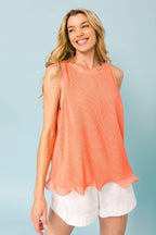 A Baby Pleated Sleeveless Top | Mixtshop LLC
