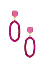 Beaded Oval Post Drop Earring | Mixtshop LLC