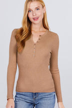 Viscose Henley Sweater | Mixtshop LLC