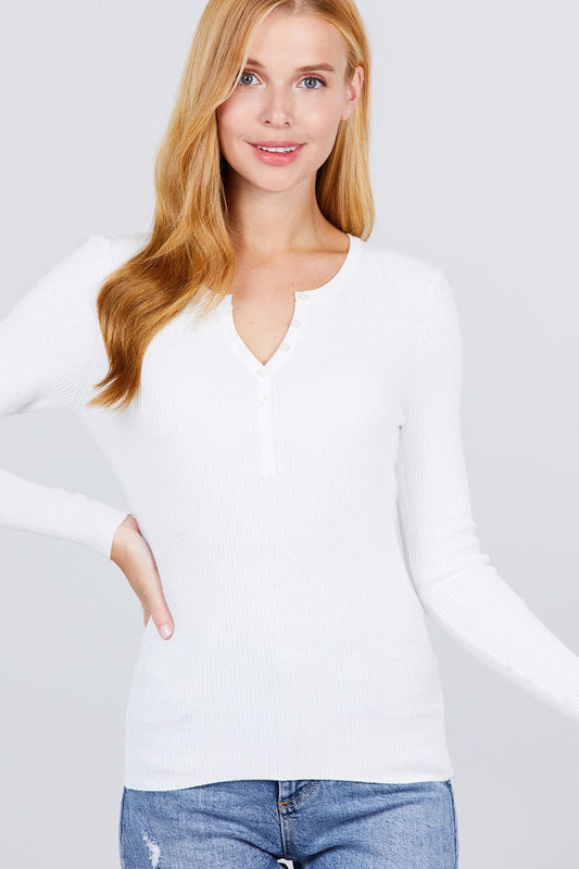 Viscose Henley Sweater | Mixtshop LLC