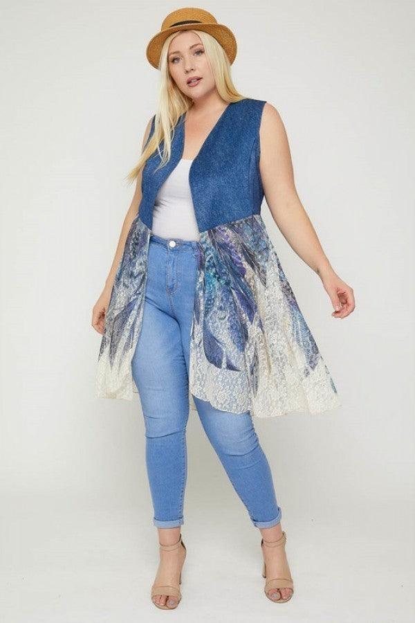 Sleeveless, Lace Cardigan Secondary image