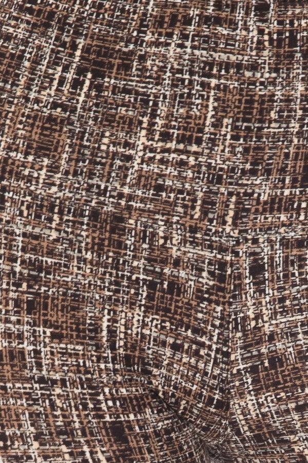 Yoga Style Banded Lined Multi Printed Knit Legging With High Waist | Mixtshop LLC