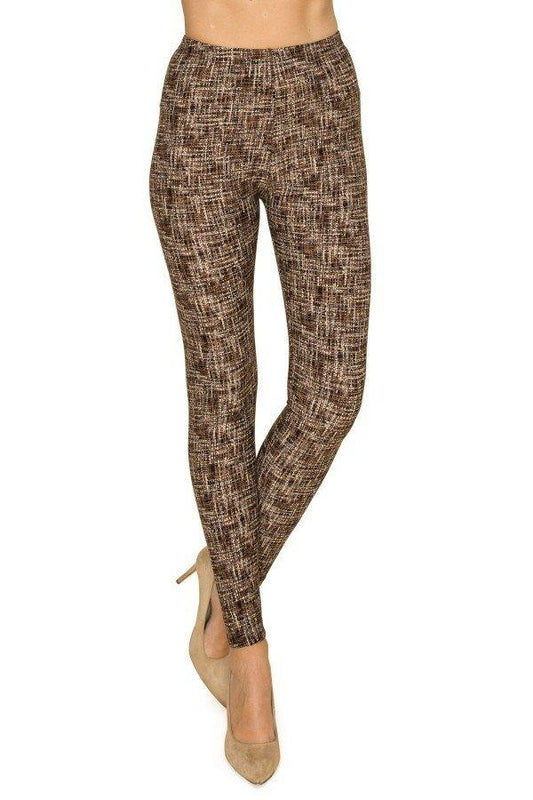 Multi Print, Full Length, High Waisted Leggings In A Fitted Style With An Elastic Waistband | Mixtshop LLC