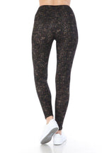 Yoga Style Banded Lined Multi Printed Knit Legging With High Waist | Mixtshop LLC