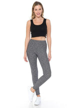 Yoga Style Banded Lined Multi Printed Knit Legging With High Waist | Mixtshop LLC