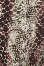 Yoga Style Banded Lined Snakeskin Printed Knit Legging With High Waist. | Mixtshop LLC