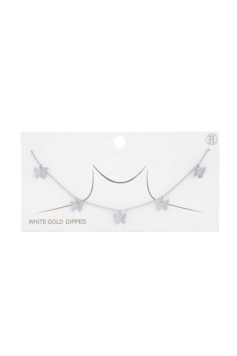 Butterfly Charm Gold Dipped Necklace | Mixtshop LLC