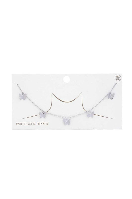 Butterfly Charm Gold Dipped Necklace | Mixtshop LLC