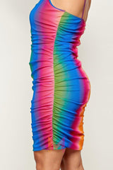 Plus Size Rainbow Ombre Print Cami Dress | Mixtshop LLC