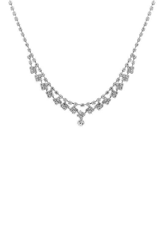 Stylish Rhinestone Design Crystal Necklace | Mixtshop LLC