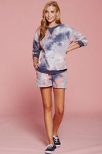 Tie-dye Printed Jersey Top | Mixtshop LLC