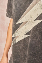 A Mineral Washed Graphic T-shirt | Mixtshop LLC