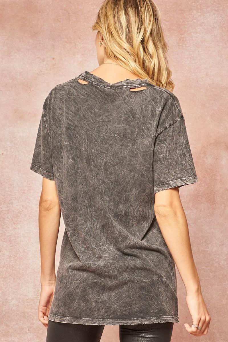 A Mineral Washed Graphic T-shirt | Mixtshop LLC