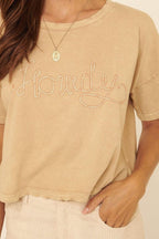 A Mineral-washed Graphic Tee | Mixtshop LLC