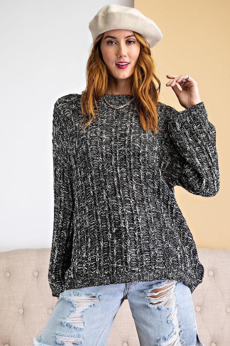 Textured Knitted Sweater | Mixtshop LLC Main image
