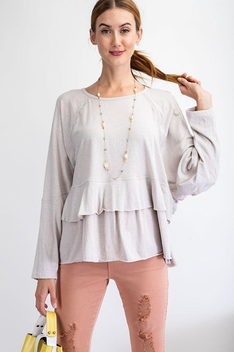 Lace Detailing Tunic | Mixtshop LLC Main image