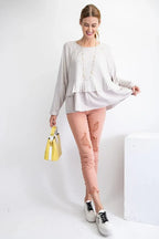 Lace Detailing Tunic | Mixtshop LLC