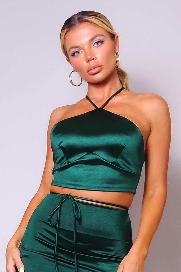 Sexy Halter Front Crop Top | Mixtshop LLC Main image