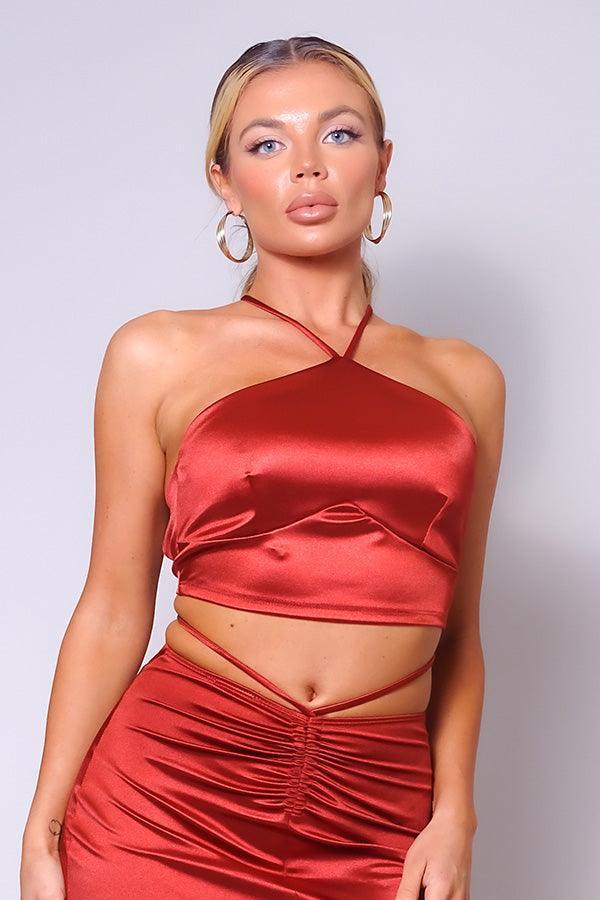 Sexy Halter Front Crop Top | Mixtshop LLC Main image