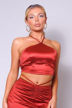 Sexy Halter Front Crop Top | Mixtshop LLC